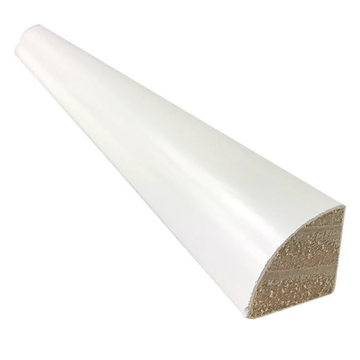 High Cost-Effective White Primed Wood Small Mouldings Shoe Or Quarter Round For Baseboard