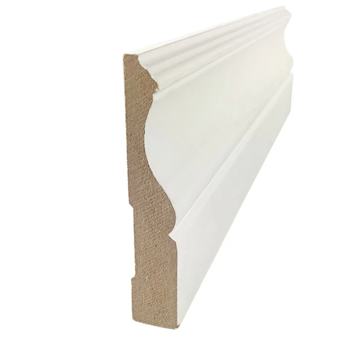 Primed झालर बोर्ड MDF मोल्डिंग