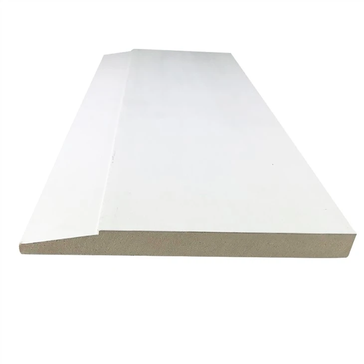 फ़्लोरिंग के लिए प्राइमेड एमडीएफ मोल्डिंग बेसबोर्ड